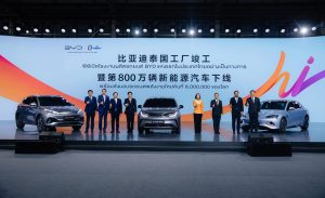 BYD доставя произведени в Тайланд електромобили до Европа за първи път